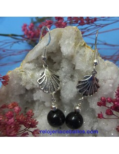 AGC Pendientes con azabache...