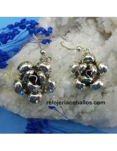 Pendientes de plata con Flor 320-0821