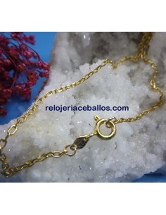 Cadena de Oro forzada 18 Ktes. de 50 cm. FRO