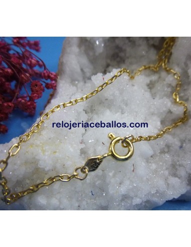 Cadena de Oro forzada 18 Ktes. de 50 cm. FRO