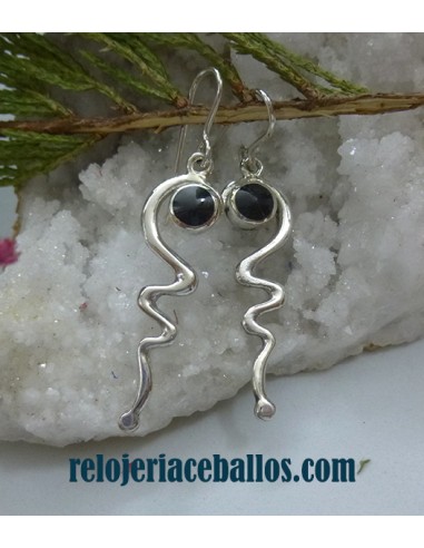Pendiente diseño moderno con Azabache F134