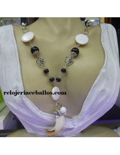 Collar de Azabache y Colmillo CNC