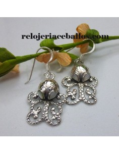 Pendientes  modelo Pulpo de Plata 623-0266