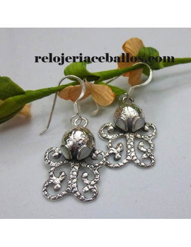 Pendientes  modelo Pulpo de Plata 623-0266