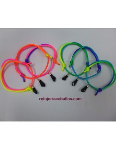 Pulsera multicolor con puño de Azabache PMF
