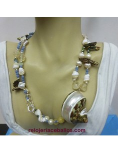 Collar artesano con caracola del Mediterráneo CM