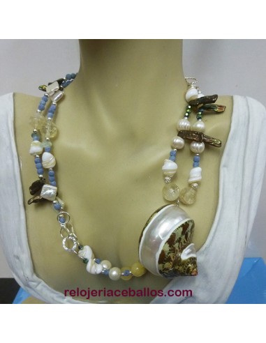 Collar artesano con caracola del Mediterráneo CM
