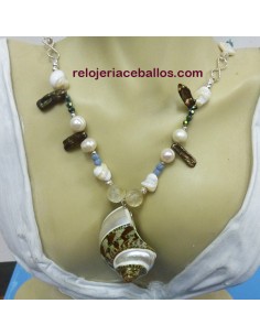 Collar artesano con caracola del Mediterráneo CM 2