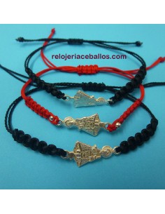 Pulsera de makramé con medalla Covadonga PVN