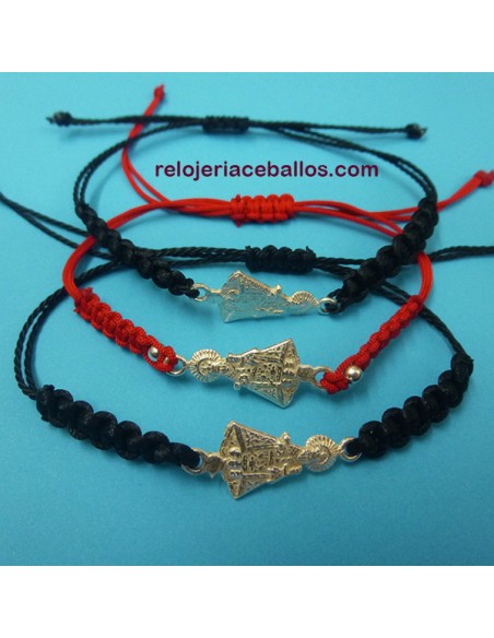 Pulsera de makramé con medalla Covadonga PVN