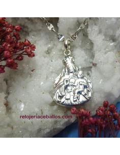 Virgen del Carmen en silueta de plata C08