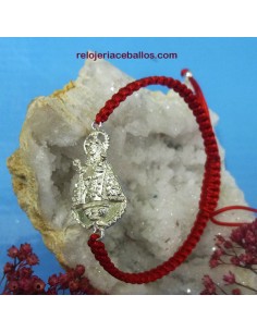 Pulsera de macramé con Santina de Covadonga P247 2