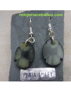 Pendientes de colgar con Quiastolita ref. BASIC 2