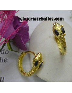 Pendiente de areta de Plata con Serpiente 351-0127