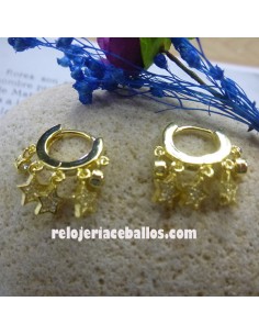 Aretas de Plata con Estrellas 651-0180 2
