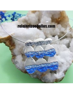 Gargantilla Orfega Corazones Azul 0116333M