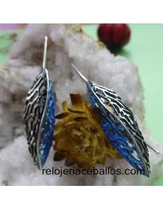 Pendiente Orfega colección Botanic Azul 112329G