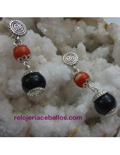 Pendiente de Azabache y Plata  CLARE 2