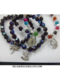 Pulsera de Cristal y Colgante Plata ATR1 2