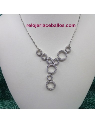 Gargantilla fiesta de plata con pedrería GFP