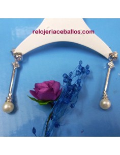 Pendientes para novia con perla LLP