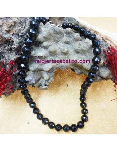 Collar Azabache facetado en disminución APC