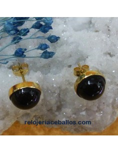 Pendiente de Azabache y oro azr3 2