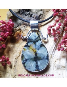 Colgante de Diseño en plata con Quiastolita Q3C