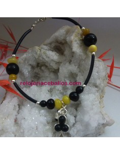 TRP Pulsera artesana con Azabache y Ámbar