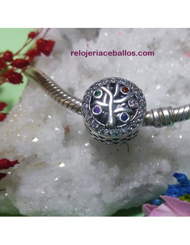 169-34 Abalorio para pulsera en plata