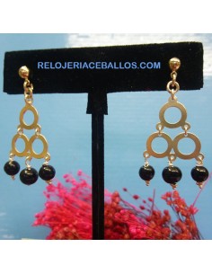 3AR2 Pendientes con bolas de Azabache