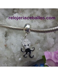 Pulpo Charm para pulsera con pedrería 601-0182