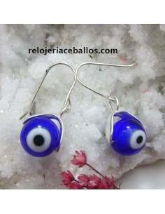 Pendientes de plata y Ojo de Shiva OTP
