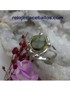 Sortija artesana de plata 16AN