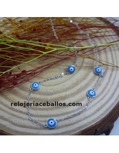 Gargantilla Ojo Turco de plata 681-97
