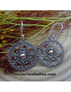 Pendiente Hippie de plata y Filigrana 320-787