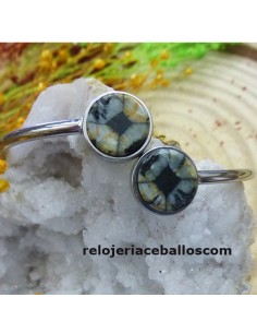 Brazalete de acero con Quiastolitas 2BRQ 2