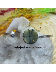 Pulsera de acero con Quiastolita  3RQ 2