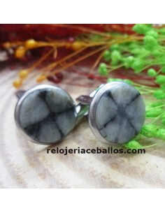 Gemelos con Piedra Quiastolita 2GQ