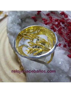 Anillo Orfega colección Kiri con baño de Oro