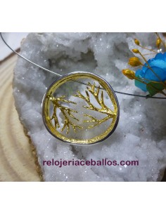 Colgante Kiri en plata con baño de Oro 0116339P
