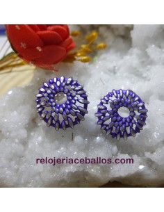 0112342P-2 Pendientes color malva de Orfega