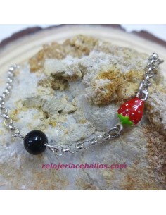 Pulsera infantil con fresa...