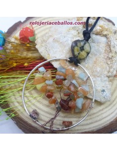Colgante con Árbol de la Vida y Quiastolita AVA