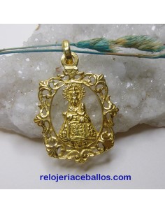 23D Virgen de Covadonga de plata con baño de oro