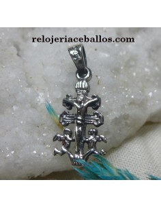 Cruz de Caravaca pequeña de plata C17