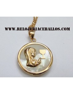 Medalla Virgen Niña con Cáliz ref 138087