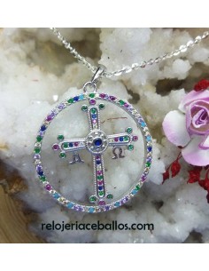 Colgante con Cruz de la Victoria y orla CVC