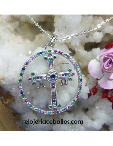 Colgante con Cruz de la Victoria y orla CVC