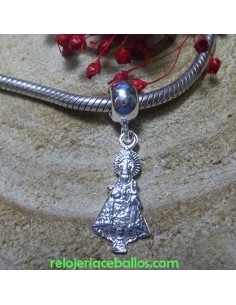 Charm Virgen de Covadonga en silueta de plata
